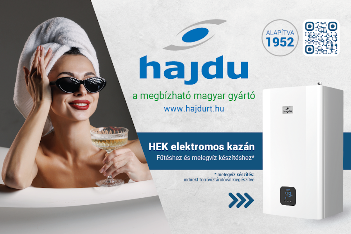 Tiszta és megbízható fűtés HAJDU HEK elektromos kazánokkal
