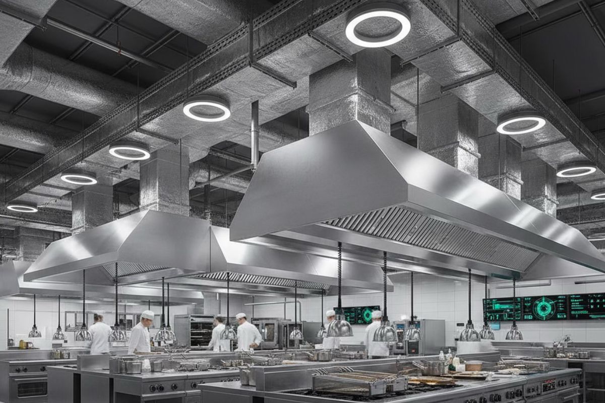 Útmutató nagykonyhák légtechnikai tervezéséhez – Szabályozás, tervezési elvek, költségoptimalizálás