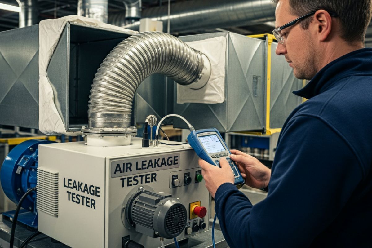 Légcsatornák légtömörségi vizsgálata