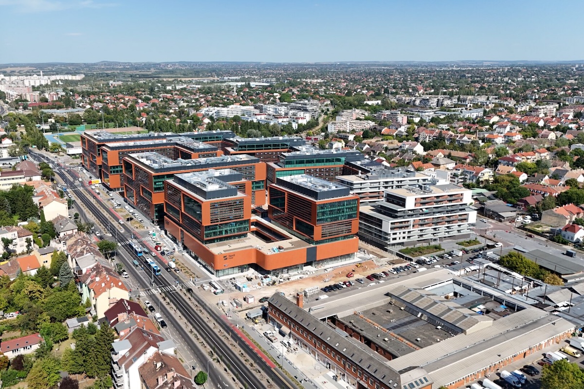 Siemens-termosztátok az új, zuglói irodaépületben