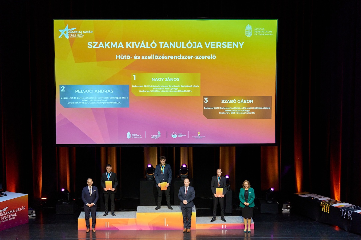 Szakma Sztár döntő: épületgépész tanulók a díjazottak között